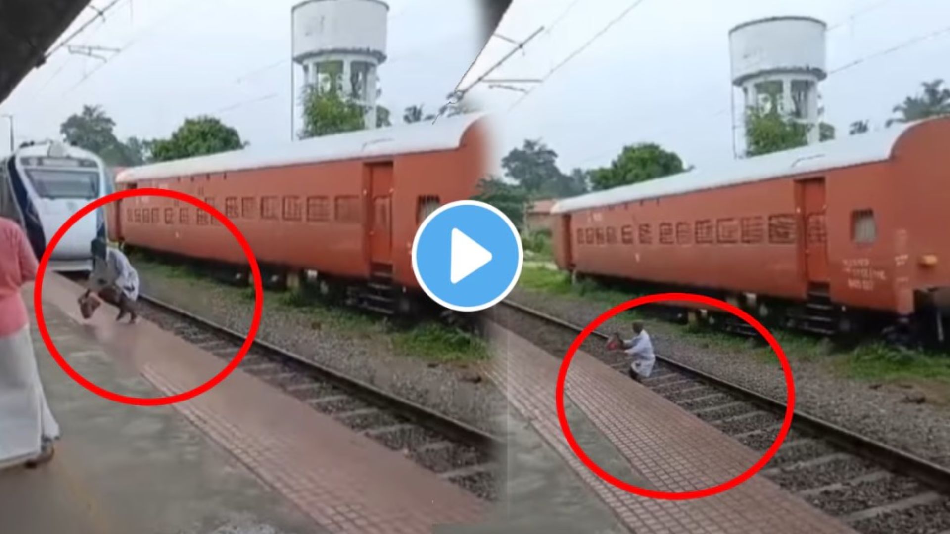 Railway crossing accident video